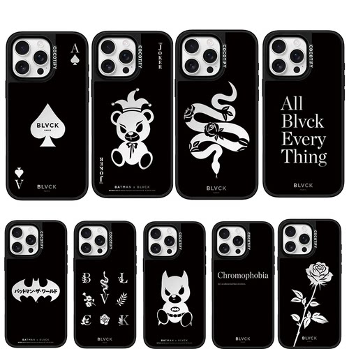 苹果16proma手机壳镜面黑色BLVCK