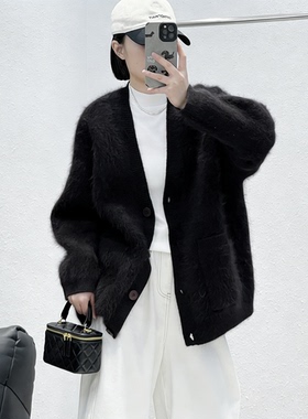 1.10 福利 SYS-3008韩版高配加厚长毛浣熊绒大开衫