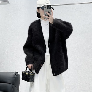 1.10 福利 SYS-3008韩版高配加厚长毛浣熊绒大开衫