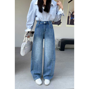 1.24 春季新款 YZ-1925韩版微弹大长腿百搭时尚牛仔弯刀裤