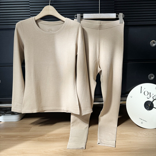 6619高品质貂绒蚕丝女士保暖套装 秋冬新款 12.23