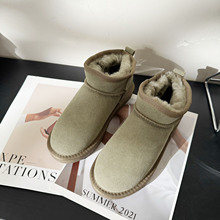 12.20 福利 DU-5854-3磨砂牛皮羊羔毛保暖雪地靴