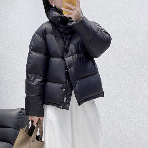 立领短款加厚面包羽绒服