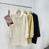 1.31 手工缝制翻领双面苏力羊驼大衣 515韩版 福利 XIA