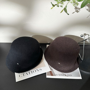 11.21 B09小标百搭羊毛呢渔夫帽