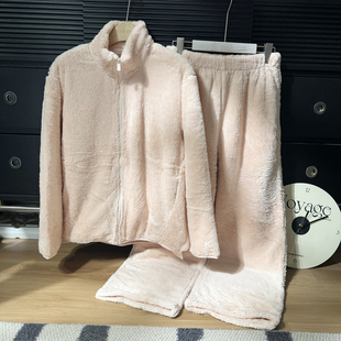 25192轻柔云朵暖暖绒家居服睡衣套装 12.21 新款 冬季
