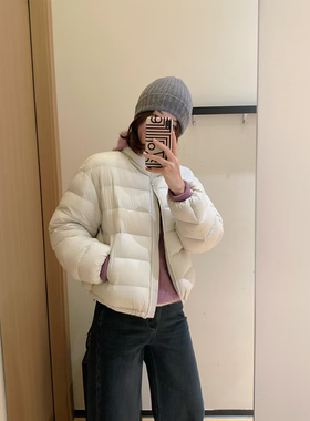 1.27 福利 AFN-2515韩版90白鸭绒可收纳立领轻便短款羽绒服