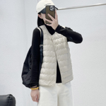 12.14 秋冬新款 AFN-2301欧货90白鸭绒波浪绗线两穿羽绒马甲内胆