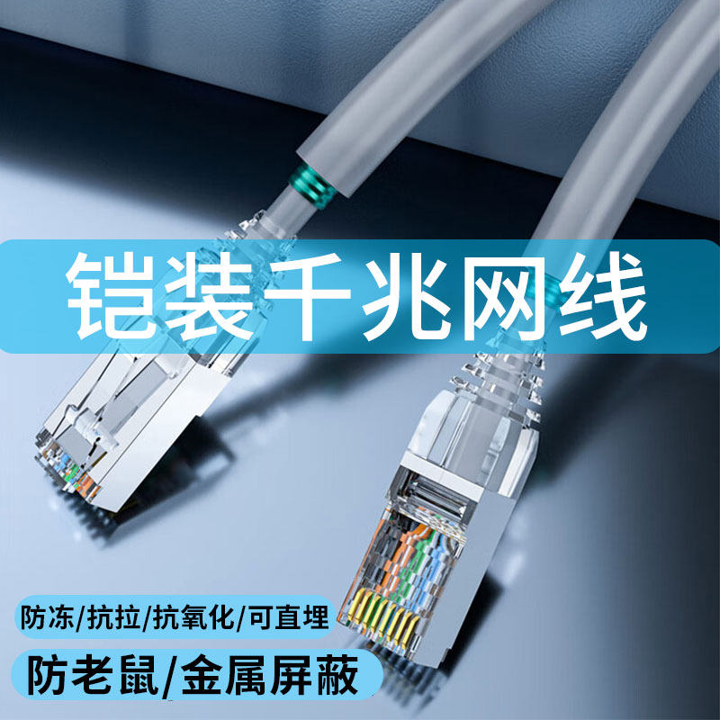 防老鼠咬屏蔽超五类六类网络线