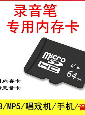 录音笔内存卡专用tf卡fat32通用性高速卡SD卡Micro SD卡插卡设备