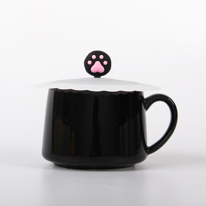 网红ins猫爪杯盖可爱少女防尘马克杯盖