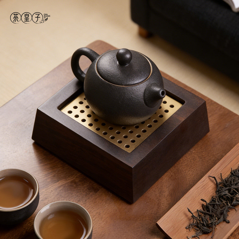 茶皇子黑檀木干泡茶盘壶承配件