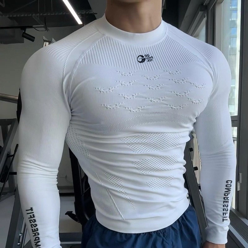 uawo秋冬季男士滑雪骑行速干衣户外运动跑步保暖功能内衣两件套装