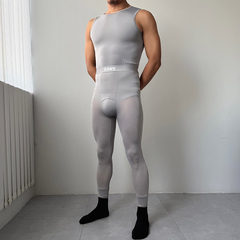 uawo超薄美肤衣无痕玻尿酸肌底衣薄款秋衣秋裤家居服保暖背心套装