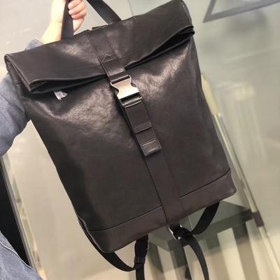 轻奢商务通勤休闲高级背包真皮