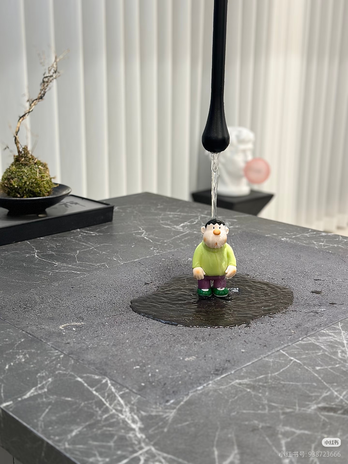 卡戴珊无水池台面乌金石洗手池乌金石水洗面  订制产品七天内发货