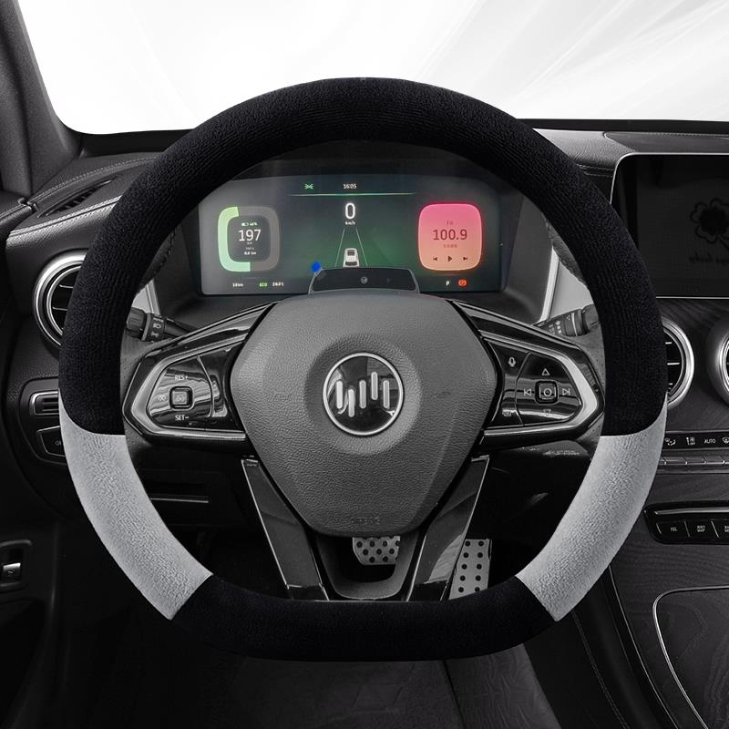 威马EX5/EX6新能源方向盘套E5/W6冬季毛绒男女通用可爱把套专用