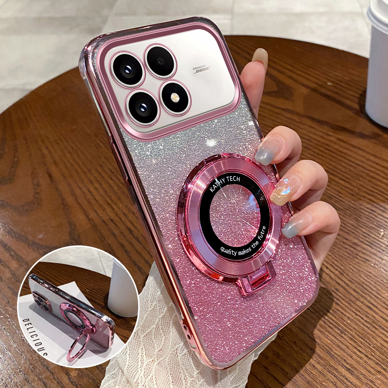 适用红米K90硅胶防摔壳送钢化膜