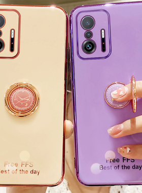 适用小米11T手机壳xiaomi11TPro保护硅胶套5G镜头全包mi11tpor防摔t5g软壳t11pro外壳女创意个性网红可爱外壳