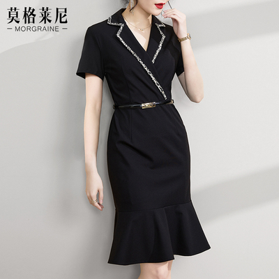 高级感西装连衣裙女夏2025新款