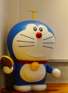 大号哆啦A梦雕塑潮玩公仔机器猫落地手办Mega Doraemon居家摆件
