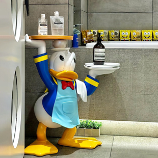 大号唐老鸭雕塑摆件70厘米顶住鸭居家落地装饰DonaldDuck玩偶现货