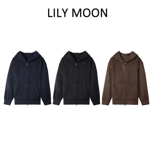 秋冬女加厚加绒天丝休闲外套