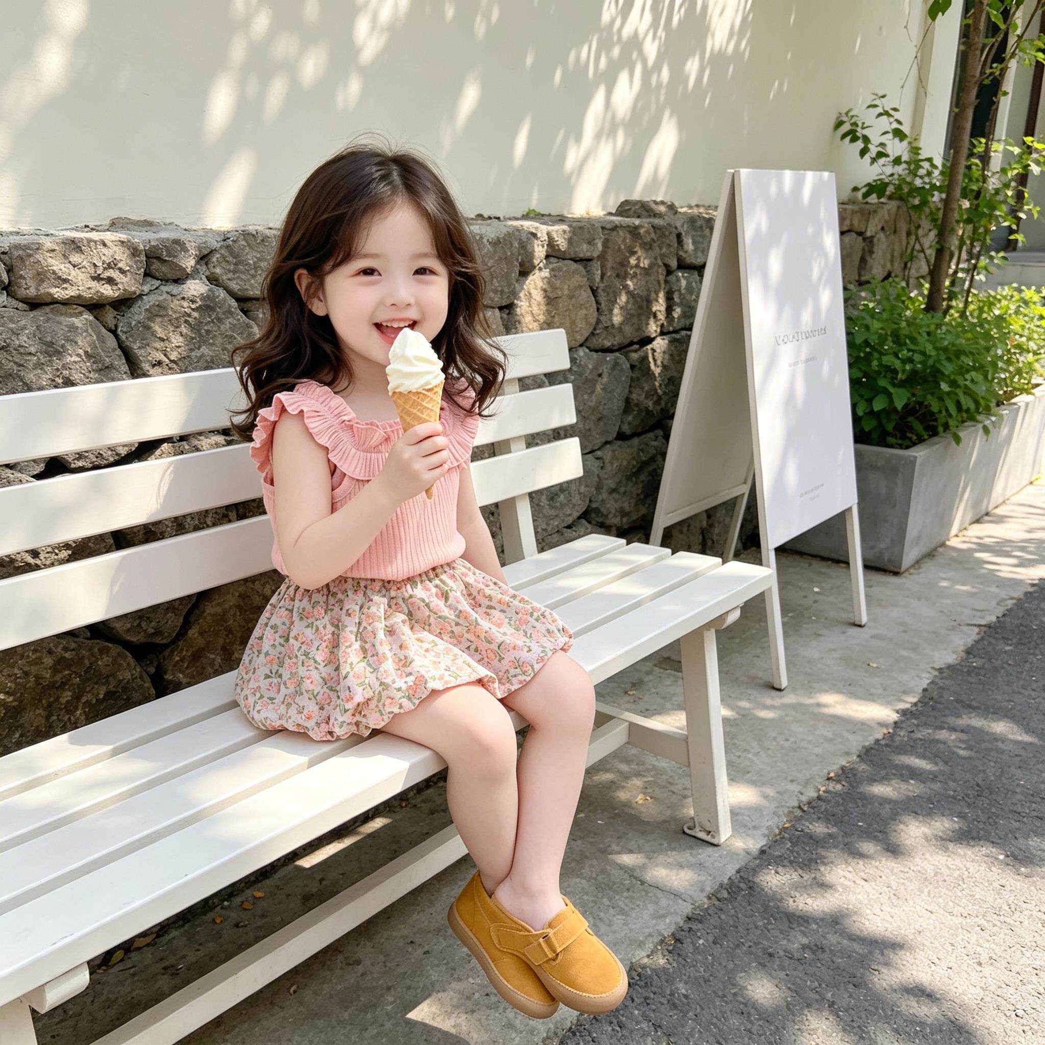 夏季女童韩版甜美碎花套装