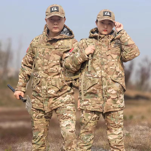 冬季迷彩棉袄棉服男款俄罗斯热反射防寒服户外加厚保暖军大衣外套