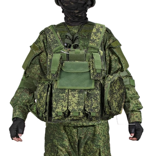 俄军军迷特种兵幽灵战术马甲俄罗斯携防一体背心空降兵小绿人御用