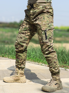军迷CP迷彩工装束脚裤男夏季ufpro511战术裤透气耐磨小脚裤子薄款