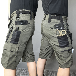 男速干MC迷彩短裤 战术裤 户外多口袋防水工装 裤 夏季 训练五分裤 薄款