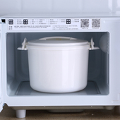 加厚微波炉专用煮饭煲厨房快速煮饭容器煮米饭盒饭菜加热蒸煮带盖