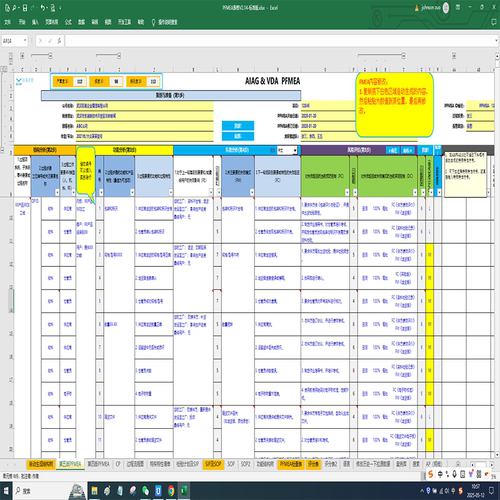 FMEA新版自动生成CP/PFD自动评分