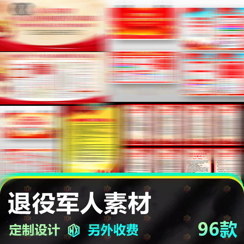 一图读懂退役军人保障法海报
