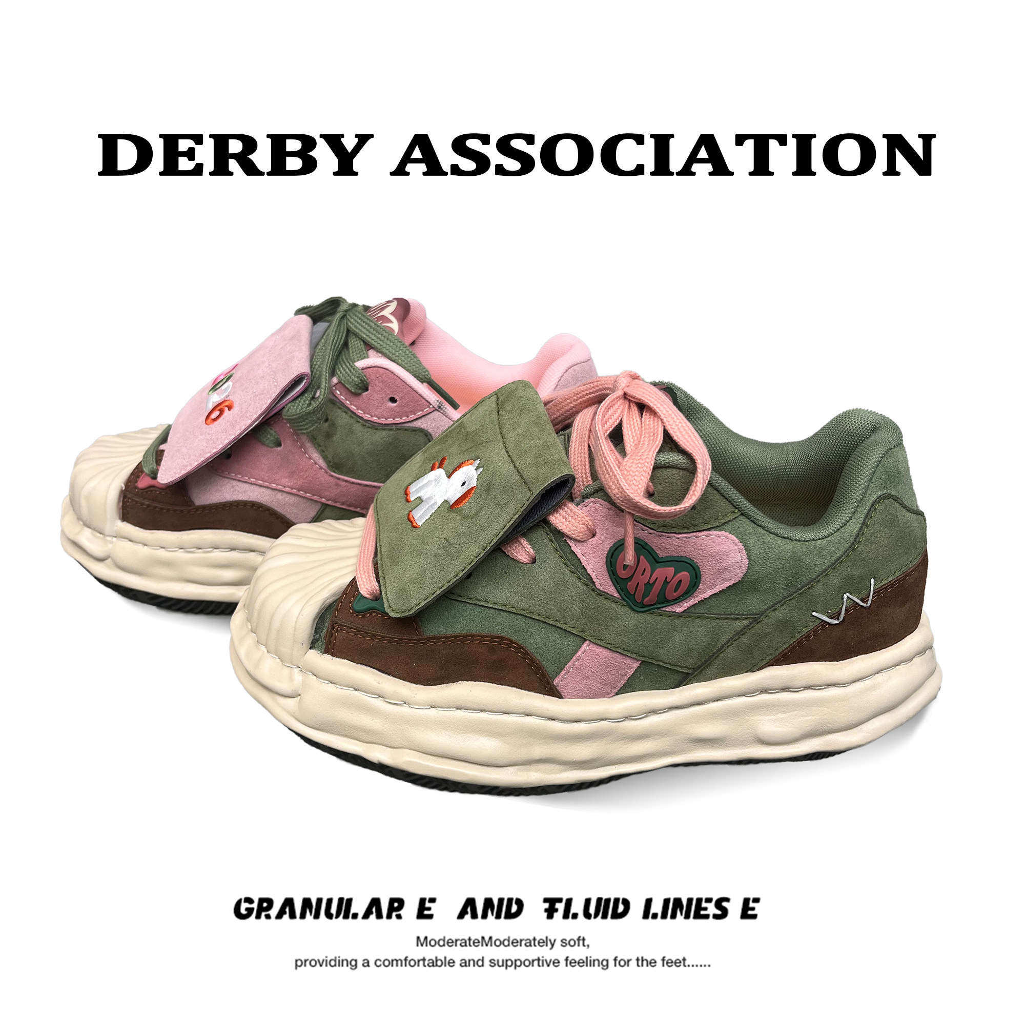 Derby Association元旦新品26马年贺岁增高7cm休闲贝壳溶解鞋板鞋