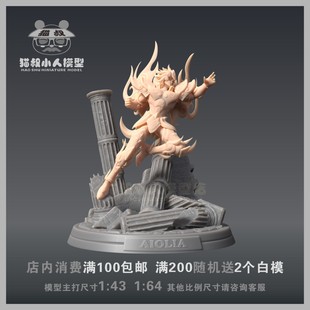 【猫叔模型】A-02圣斗士 狮子座 神圣衣 1/64或1/43人偶手办白模
