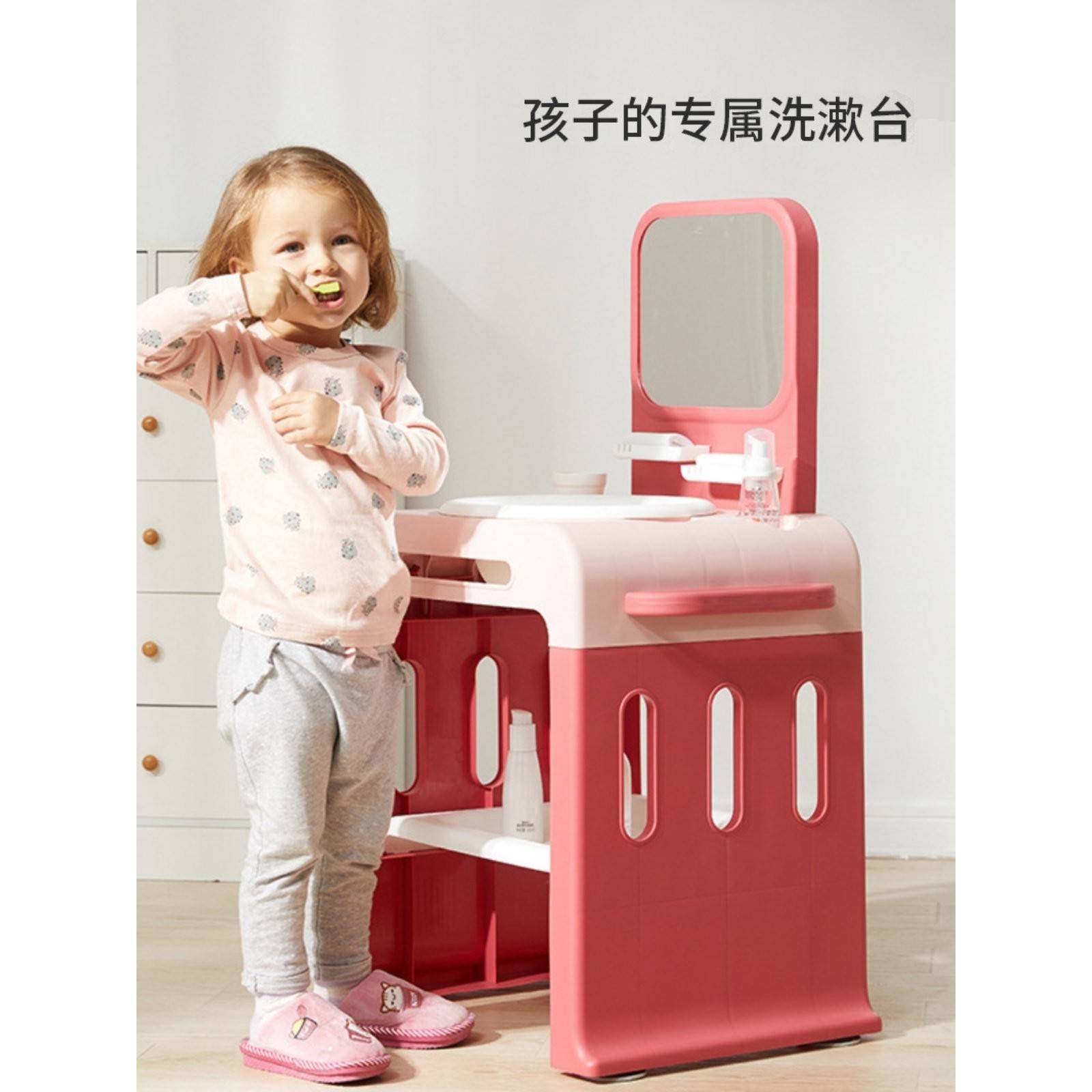 儿童洗漱台婴儿宝宝脸盆家用架小孩刷牙塑料洗手台池可爱小洗脸盆,婴童用品,脸盆,淘宝优惠券,粉丝福利购,淘宝优惠卷