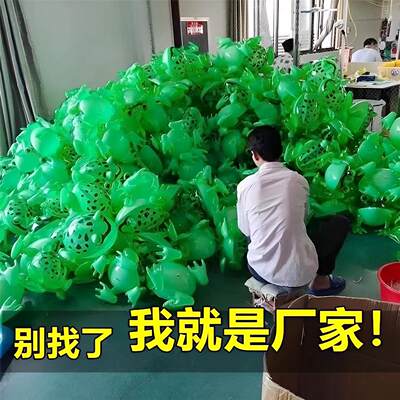 网红发光迷你小青蛙仔气球挂件充气玩具夜市摆摊商品小号玩偶