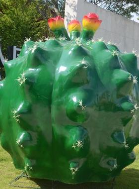 大型仿真植物仙人掌玻璃钢雕塑户外公园林景观广场装饰仙人球摆件