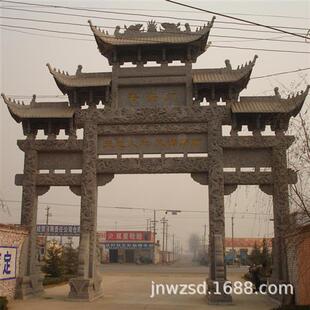 墓地石雕楼门图片大全湖北祠堂石楼门哪里卖广东石头楼门多少钱