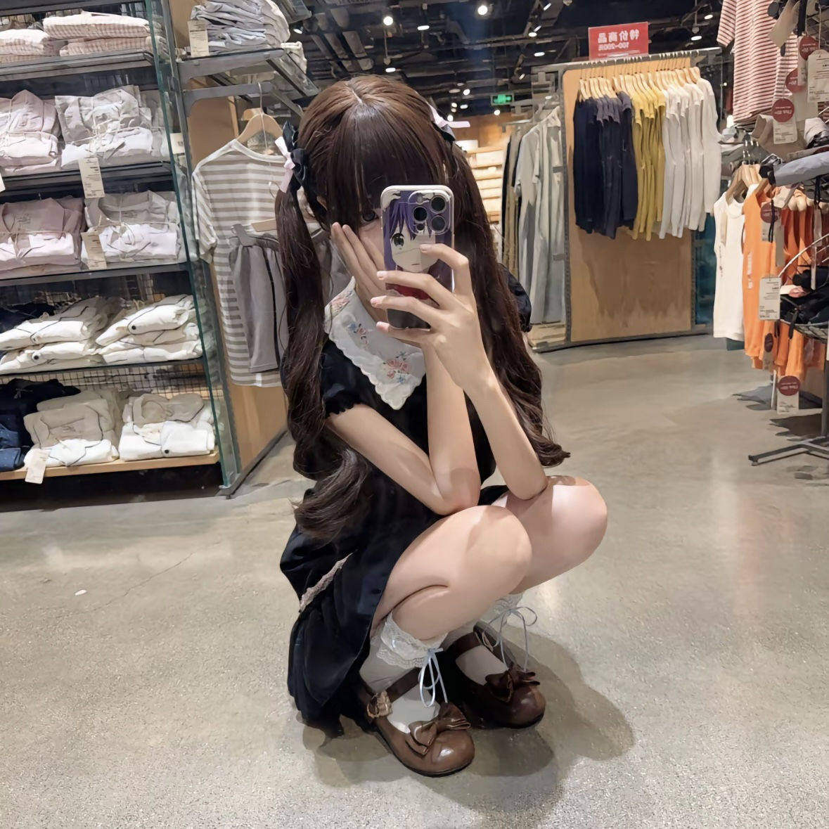 【少女情书】糯叽小咪全头套罗马卷蜜茶棕长卷65cm网红少萝同款