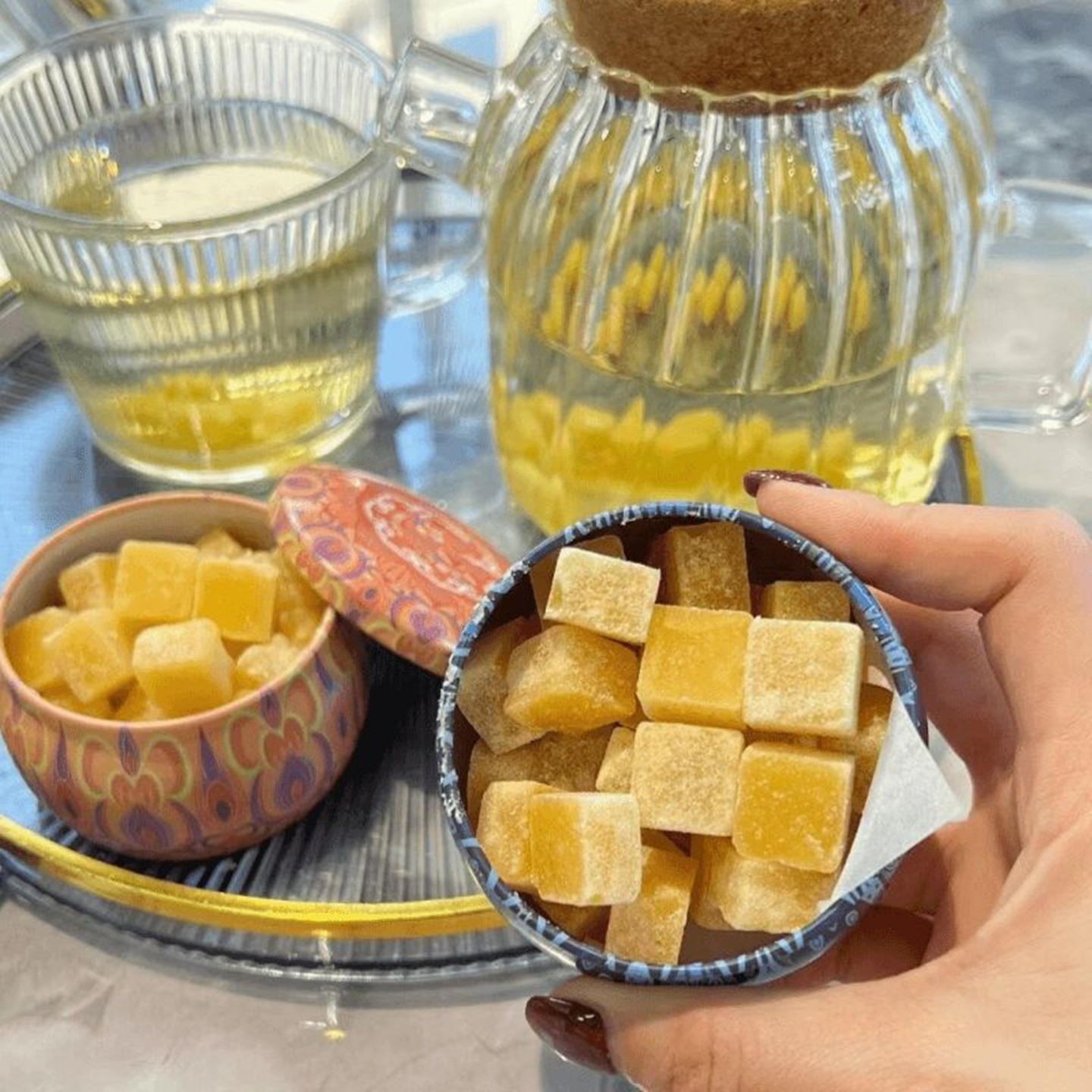 梨膏糖铁盒梨膏糖铁盒正宗手工梨膏糖礼盒可爱包装糖果礼物铁盒秋