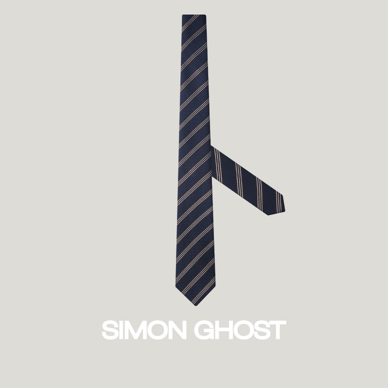 SIMON GHOST 领带男正装休闲商务手打西装结婚新郎百搭领带礼盒装