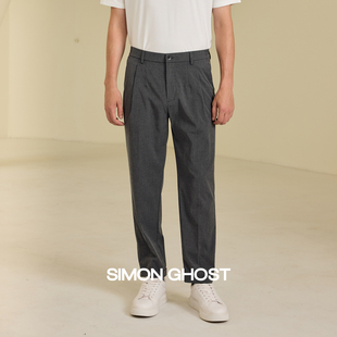 GHOST新款 灰色商务裤 男士 休闲长裤 子 秋季 SIMON