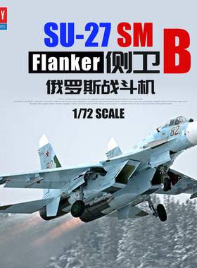 天易模型 爱德美拼装飞机 12524 1/72 俄罗斯苏-27侧卫SM B战斗机