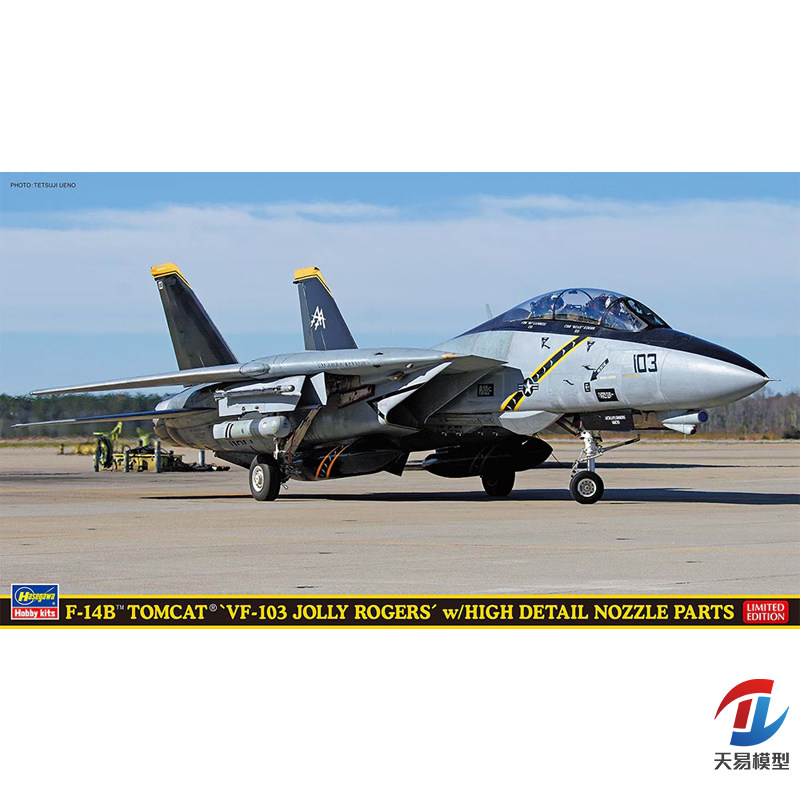 天易模型 长谷川 52473 1/72 F-14B 雄猫 VF-103 带高精度尾喷