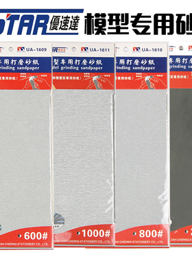 天易模型 优速达 91609-91612 模型工具 带背胶自粘式打磨砂纸