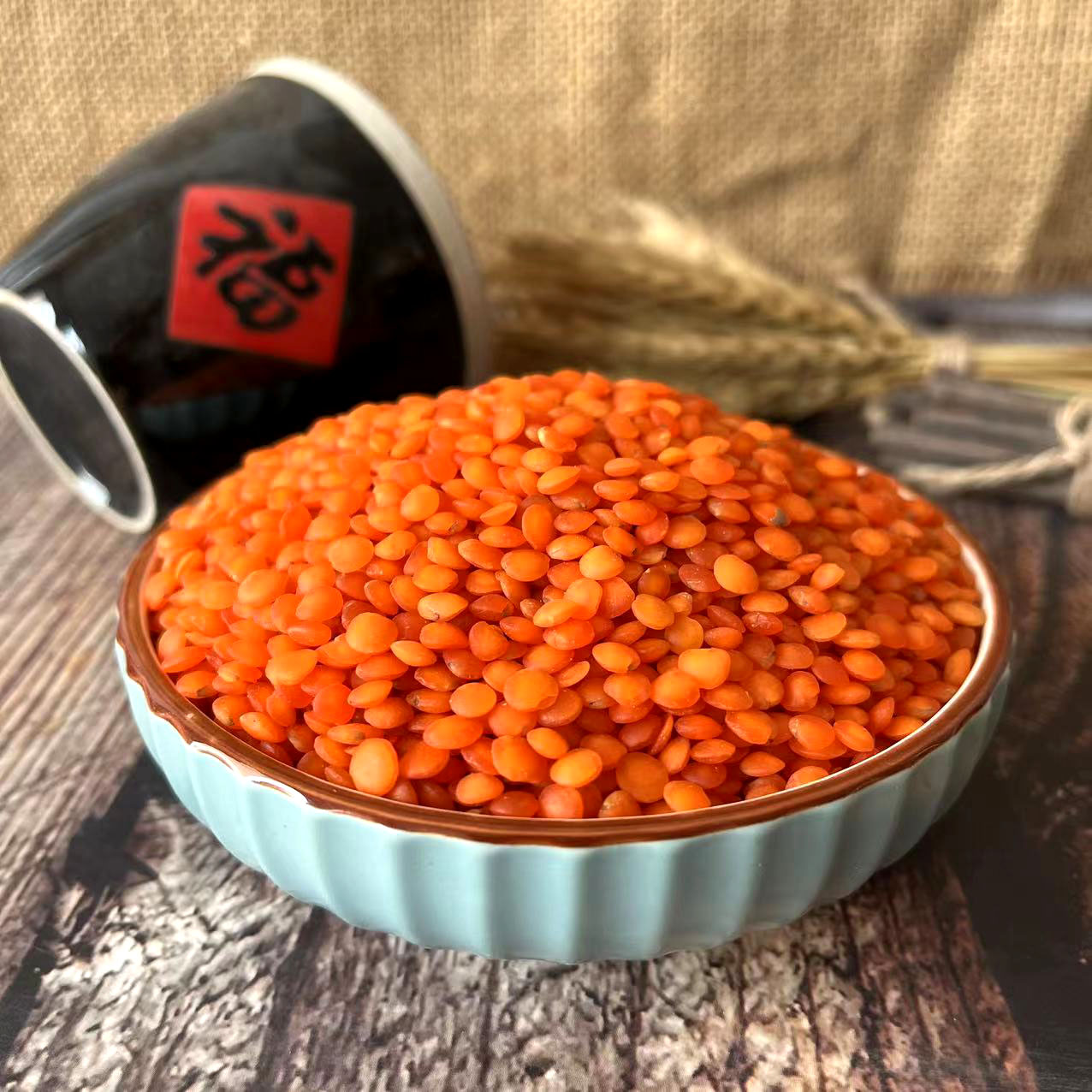 土耳其红扁豆2500g五斤新小扁豆番茄豆宝宝豆马栗豆五谷杂粮食用