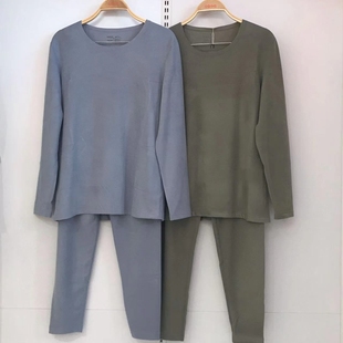 无痕贴身发热秋衣裤 香蜜闺秀男士 3425010轻速暖兔保暖内衣套装